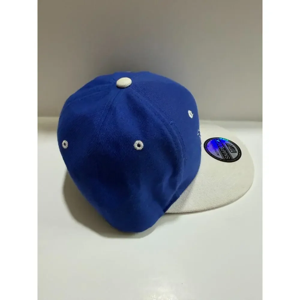 Detroit Lions Snapback Hat Blue White TwoTone Vintage Style KIPA Premium Cap NFL